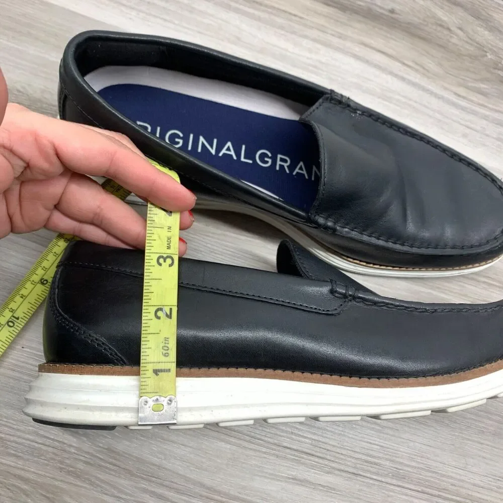 Cole Haan Men's‎ Original Grand Venetian Loafer Black Leather Slip On Size 8 M